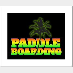 Paddle boarding t-shirt designs Posters and Art